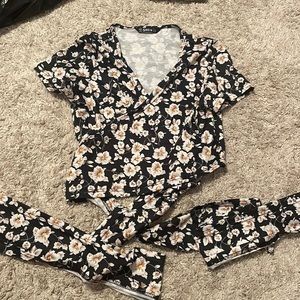 Flower Wrap Shirt
